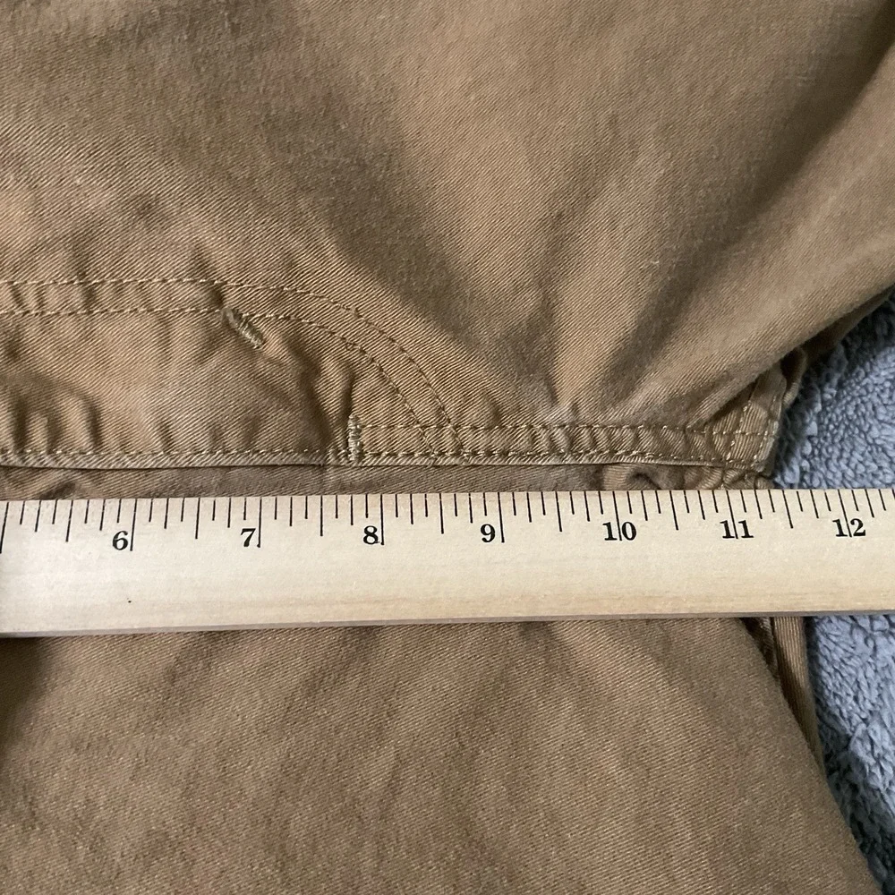 Levis 505 Jeans Mens 36x34 (36X 33) Stretch Regular Straight Leg Brown Casual